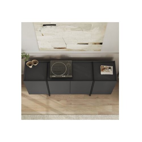 Hanah home Komoda s ladicama, 180x80x45cm, antracit Slike