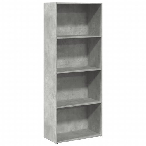 Maison Chic Knjižna omara - Knjižni regal betonsko siva 60x30x152 cm inženirski les, (21726011) Slike