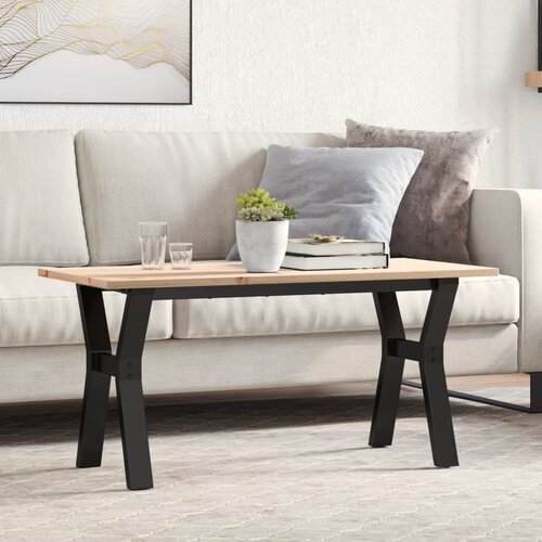  Stolić za kavu Y-oblika 100x50x45cm borovina i čelik Cijene