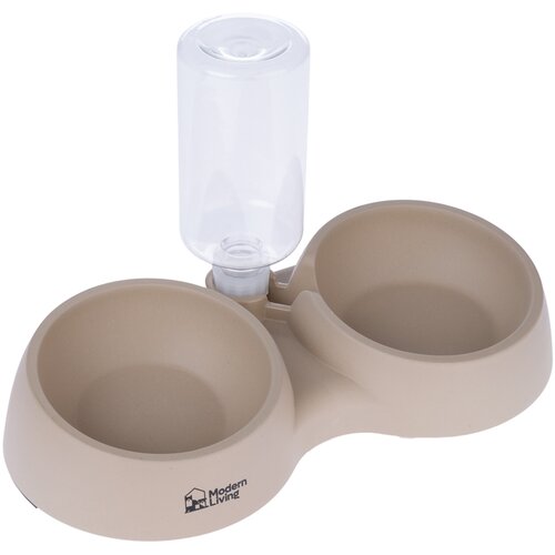 Moderna Living dvostruka zdjelica Kandy - 2 x 400 ml, D 35 x Š 17 x V 7 cm Cene