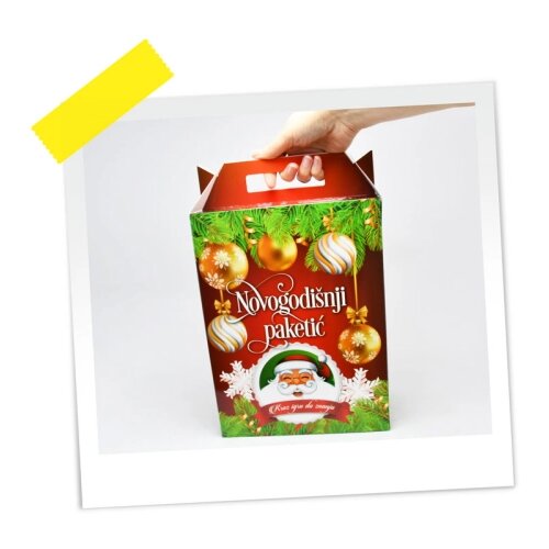  KUTIJA ZA PAKETIĆE Optimum Crveni-Zeleni Slike