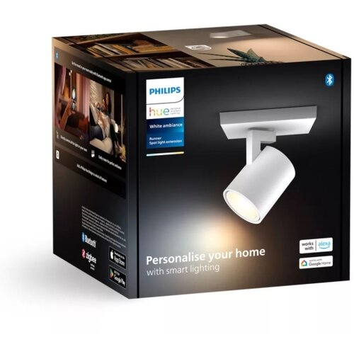 Philips LED prigu&amp;scaron;iva reflektorska lampa Hue RUNNER 1xGU10/4,2W/230V bela Slike