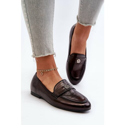 Kesi Women's flat-heeled loafers Black Sylvaine Cene