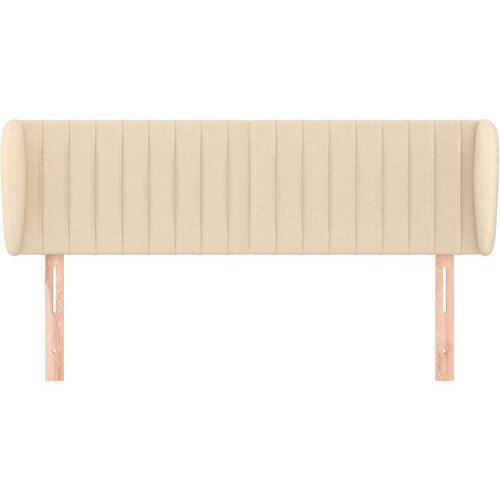  Uzglavlje s u&amp;scaron;ima krem 147x23x78/88 cm od tkanine Slike
