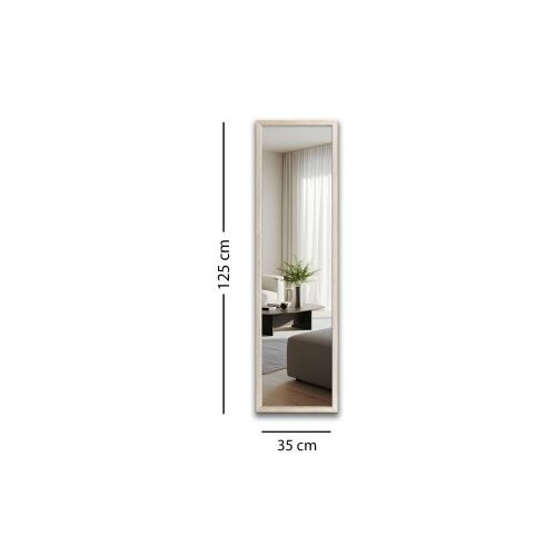 Hanah home ogledala u oviru rama cheval 35 x 125 wooden Slike