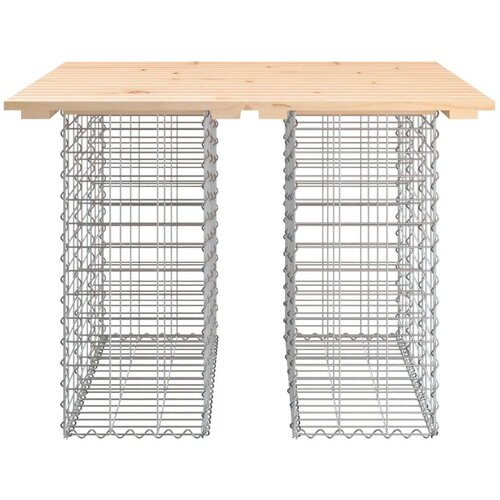 vidaXL Vrtna klupa s gabionskim dizajnom 100x102x72cm masivna borovina Cijene