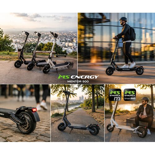 Ms Energy e-romobil mentor 500 dark gray Cene