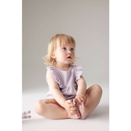 Defacto Baby Girl Ribbed Camisole Sleeveless Jumpsuit Slike
