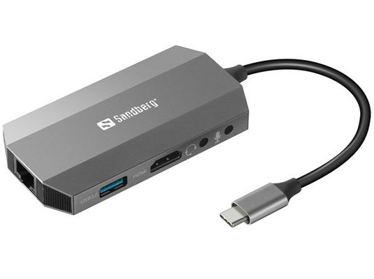Sandberg USB-C 6-in1 Travel Dock Slike