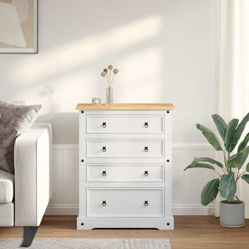  Kutije za pohranu s ladicama Corona Bijeli 92 x 48 x 114 cm Cijene