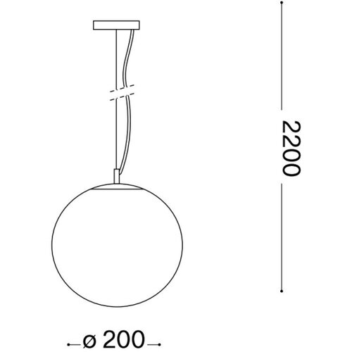 Ideal Lux luster na sajli mapa 1xE27/42W/230V, prečnik 20 cm, siva/dimljena Slike