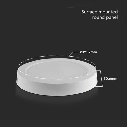  LED stropno svetlo LED/6W/230V 4000K prečnik 12 cm belo Slike