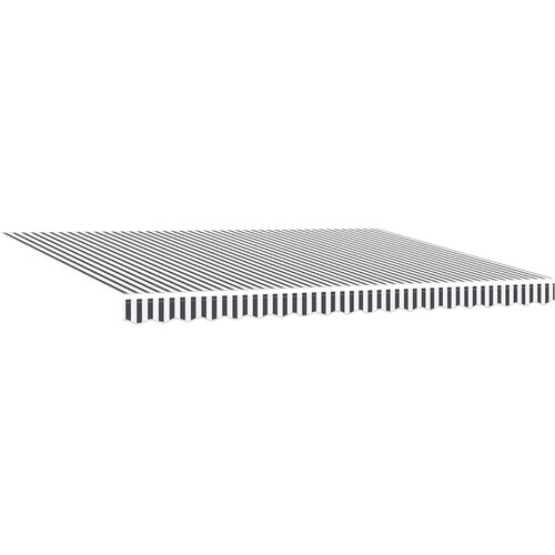 Tenda na uvlačenje antracit-bijela 4,5x3 m tkanina i aluminij Slike