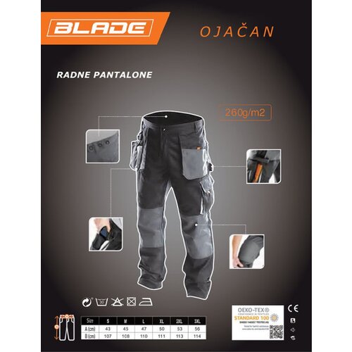 Blade pantalone vel-XL ( BWP-01XL ) Slike