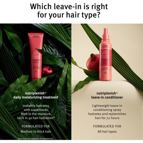 Aveda Nutriplenish&amp;trade; Leave-In Conditioner gladilno in hranilno termo za&amp;scaron;čitno mleko v pr&amp;scaron;ilu 30 ml Slike