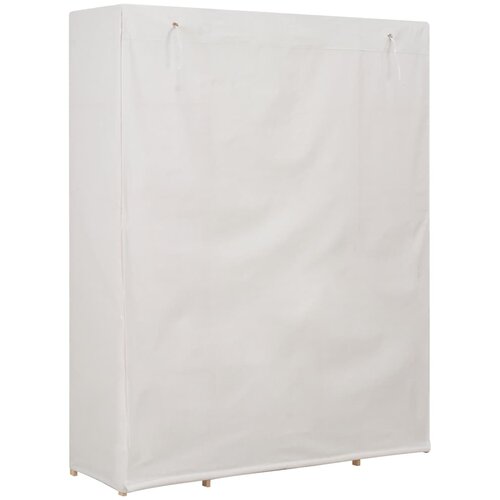  Ormar od tkanine bijeli 135 x 40 x 170 cm Slike