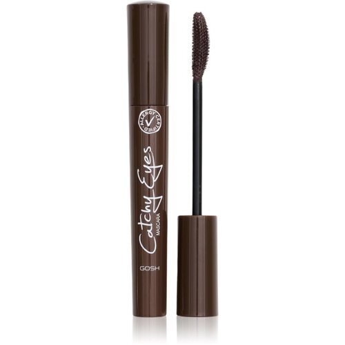 Gosh Catchy Eyes Allergy Certified maskara za povećanje volumena za osjetljive oči nijansa 002 Brown 8 ml Slike