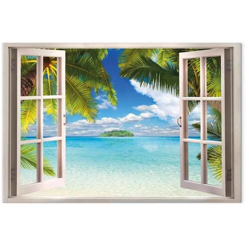  Slika - Window: Sea View 90x60 Premium Print Slike