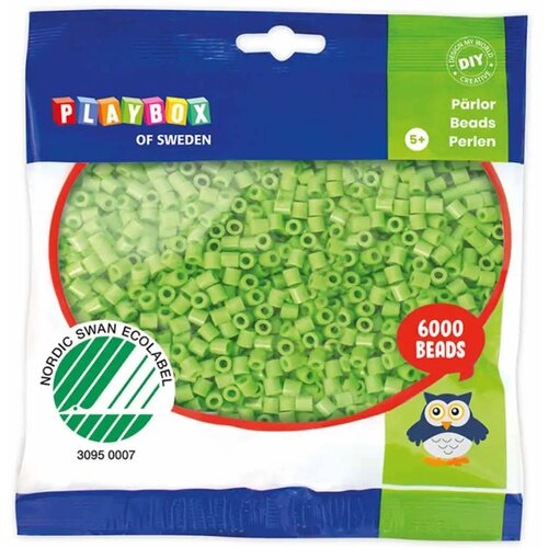 Playbox 5mm MIDI perle za glačanje u svijetlo zelenoj boji, pakiranje od 6000 komada. Cene