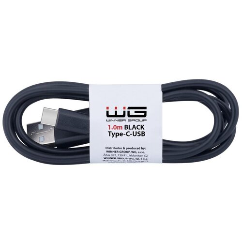 Winner Group - USB kabl USB-C / USB-A, 1 m, crn Slike