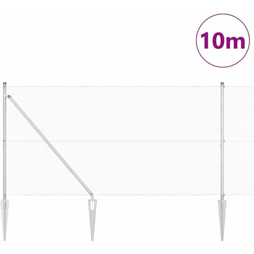  Zavareno žičano ograđivanje s bodljama 10 x 1,4 m Srebrna Mreža Slike