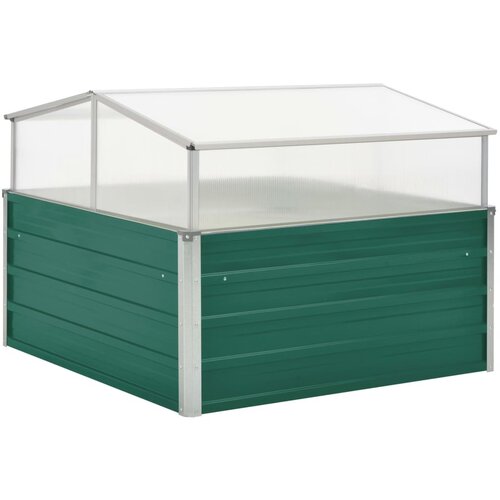 vidaXL Staklenik zeleni 100 x 100 x 77 cm od pocinčanog čelika Cijene