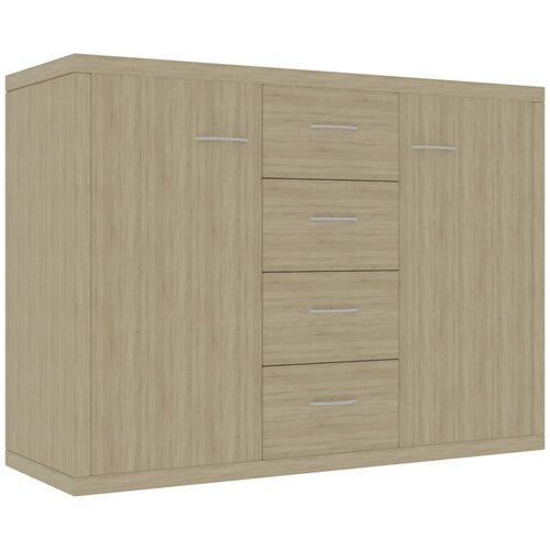 Maison Chic Komoda - Predalnik sonoma hrast 88x30x65 cm iverna plo&amp;scaron;ča, (21717695) Slike