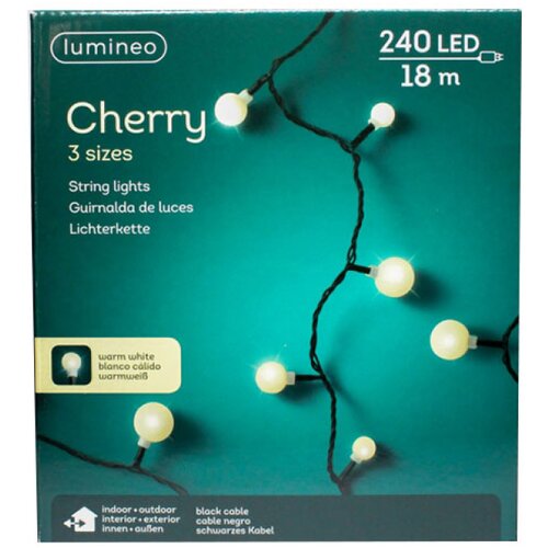  Spolja&scaron;nje Led novogodi&scaron;nje lampice Cherry L1800cm Lumineo 494647 Cene
