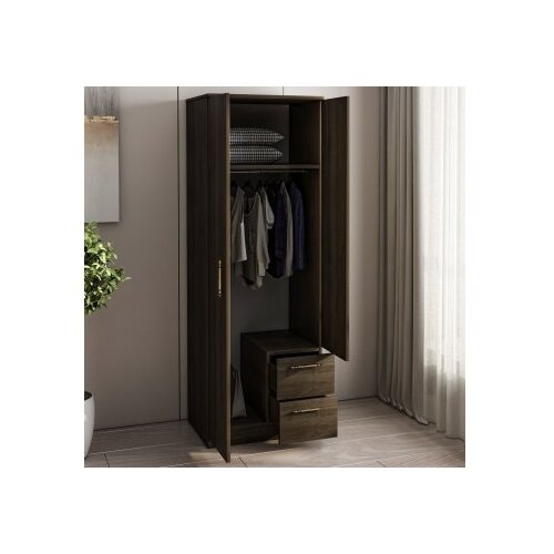 Hanah home ormar merlin 2 walnut (382NRC1163) Slike