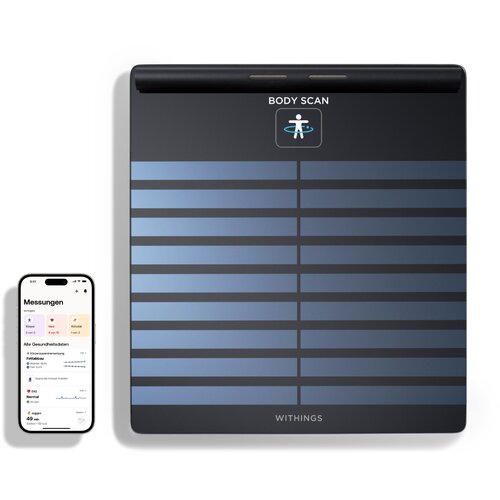 Withings WBS08-Black-All-Inter 760-10107 Body Scan povezana zdravstvena stanica, crna Slike