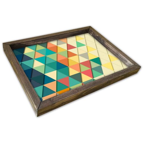 Hanah home poslužavnik AT-015, 30x40cm, &amp;scaron;areni Slike