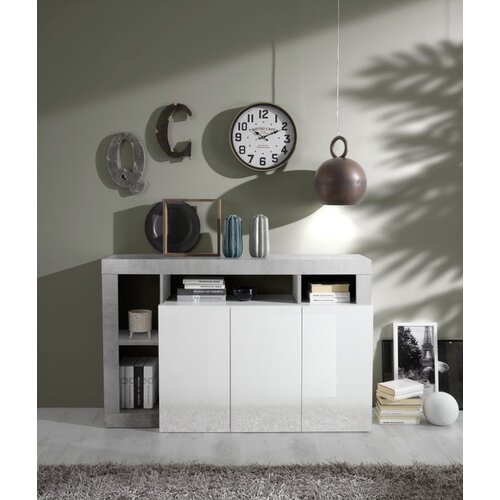 LC Mobili Elegantna bijela komoda s 3 vrata HAMBURG 209030-05CE Cene