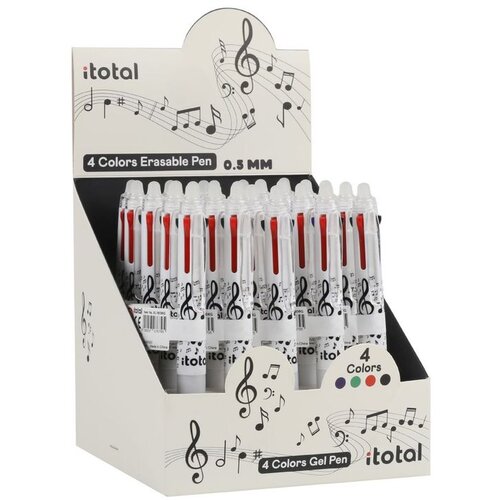  Kemijska olovka iTotal pi&scaron;i bri&scaron;i Music 4 boje 25/1 XL1806G Cijene
