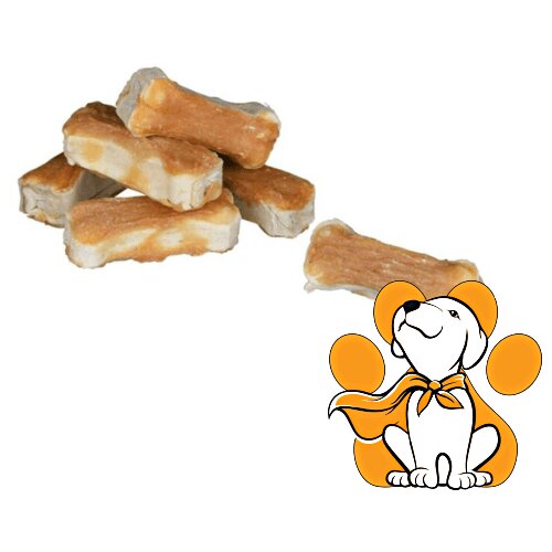 Trixie Mini Bones Chicken 120g/8kom, Sirova Koža Umotana u Pileće Meso Cene