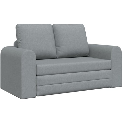 VidaXL Floor Sofa Bed 2-v-1 Svetlo siva 148x71x83 cm Tkanina Slike