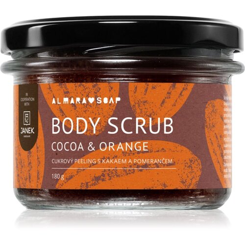 Almara Soap Body Scrub sladkorni piling za telo proti celulitu z vonjem Cocoa &amp;amp; Orange 180 g Slike