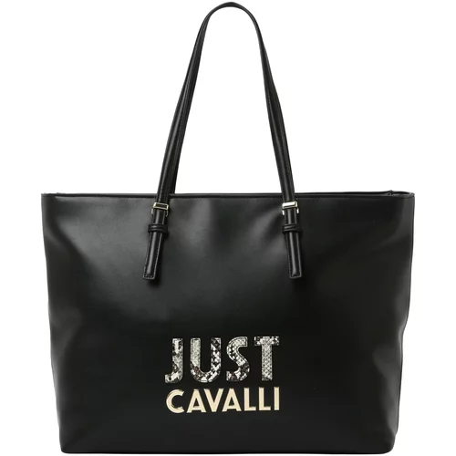 Just Cavalli Nakupovalna torba zlata / črna / bela