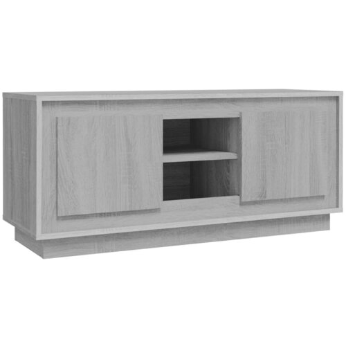 Maison Chic TV omarica - TV enota - Televizijska omarica siva sonoma 102x35x45 cm inženirski les, (21698783) Cene
