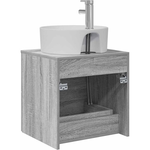  Umivaonik s policom Siva Sonoma 49,5 x 44,5 x 65 cm Slike