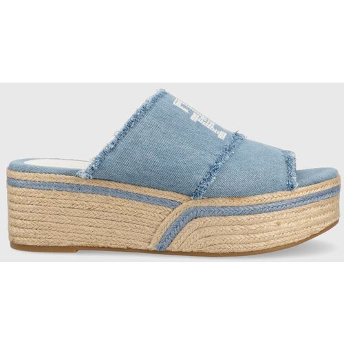 Tommy Hilfiger Natikače DENIM WEDGE FLATFORM za žene, s platformom, FW0FW07085 Slike