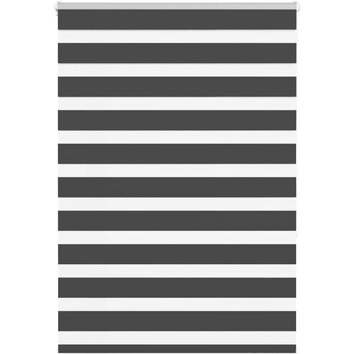 vidaXL Zavjesa zebra crna 115x150 cm širina tkanine 110,9 cm poliester Cijene