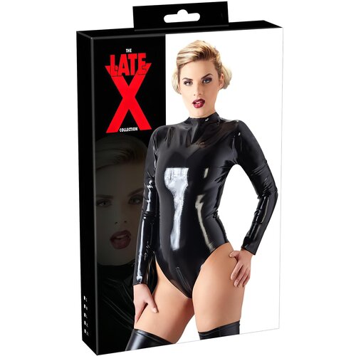 Latex - žensko telo z dolgimi rokavi (črno) Cene
