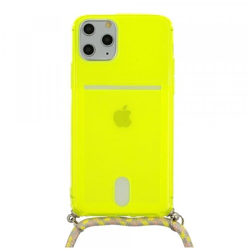  Summer silikonski ovitek z vrvico za iPhone 12 Mini - limeta Slike