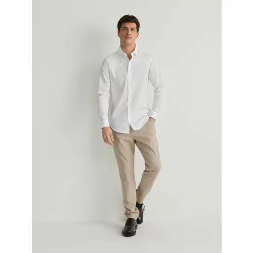 Reserved - Slim fit košulja - bijela