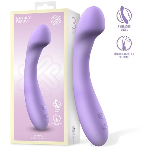 ENGILY ROSS Dianne Liquid Silicone G-Spot Bendable Vibe Lila Cijene