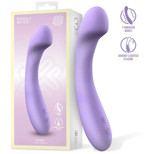 ENGILY ROSS Dianne Liquid Silicone G-Spot Bendable Vibe Lila