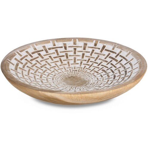 Kave Home zidni ukras od Munggur drveta Mely, &amp;oslash; 50 cm Slike