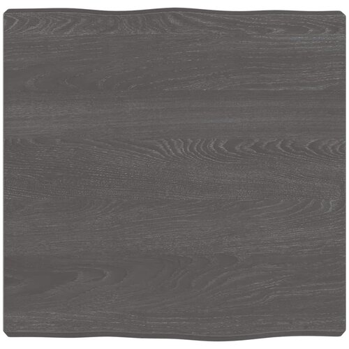 vidaXL Mizna plošča temno siva 40x40x4 cm obdelana trdna hrastovina Cene
