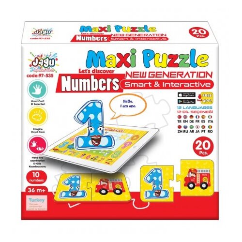 Akar Puzle maxi brojevi 2 Jagu 10 delova ( 497535 ) Slike