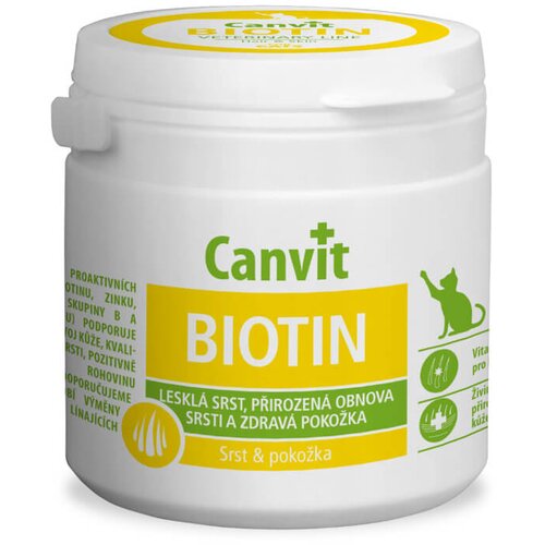 Canvit Biotin za zdravo kožo in dlako mačk - 100 g Slike